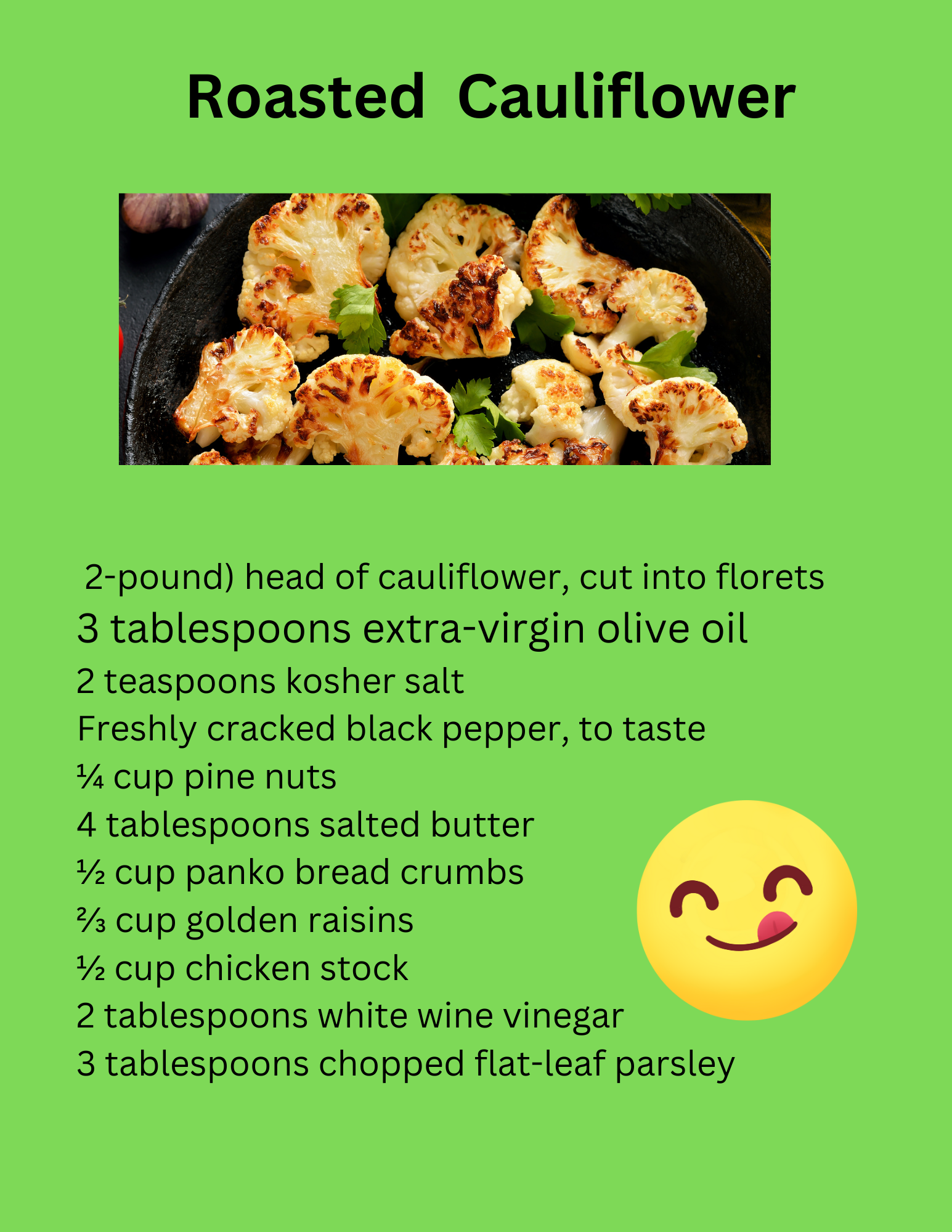 Roasted Cauli